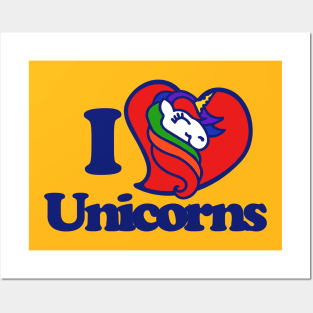 I love unicorns Posters and Art